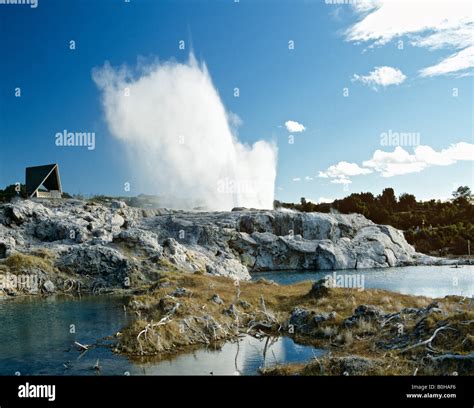 Rotorua geothermal activity and Pohutu Geyser