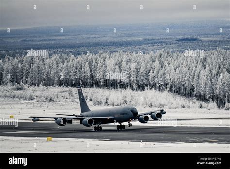 Rovaniemi Air Base Arctic Circle Finland winter runway