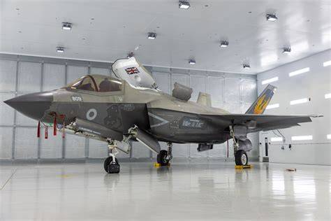 Royal Air Force F-35B Lightning II pilot training at RAF Marham United Kingdom