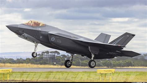 Royal Australian Air Force F-35A fighter during nighttime operations