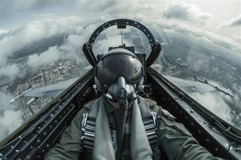 Royal Canadian Air Force fighter pilot inside advanced simulator cockpit