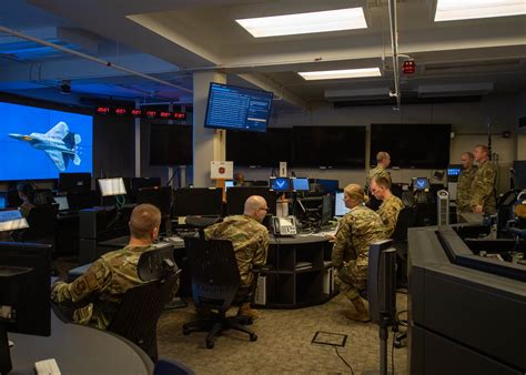 Royal Navy commander briefing pilots squadron operations room