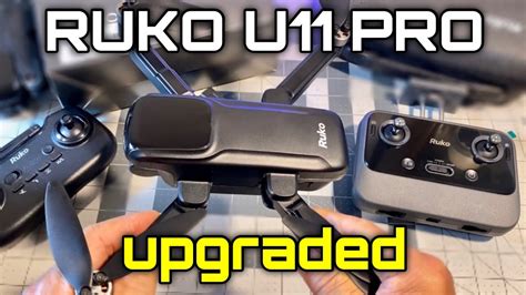 ruko u11pro drone mid-flight over desert canyon at sunrise