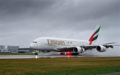 runway view with Airbus A380 at Copenhagen Airport