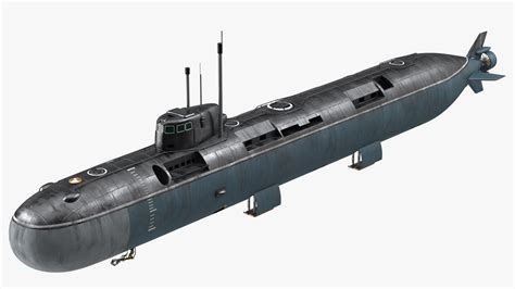 Russian deep-diving Losharik submarine model highlighting titanium spherical compartments