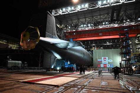 Russian Yasen-M class nuclear submarine cruise missile launch system