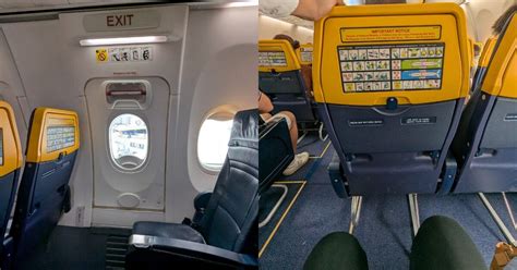 Ryanair assigned seating front row extra legroom seats inside Boeing 737 cabin