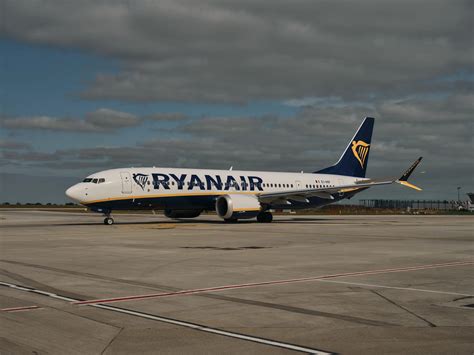 Ryanair Boeing 737-800 parked at European low-cost terminal