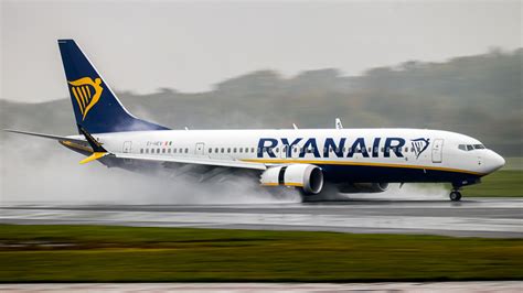 Ryanair Boeing 737 aircraft on European airport runway