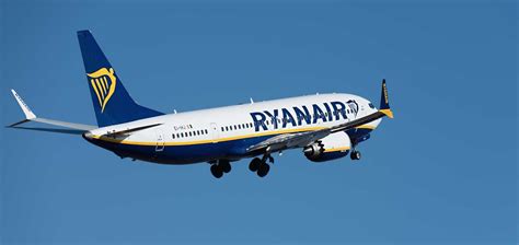 Ryanair Boeing 737 MAX 8-200 aircraft at Stansted Airport during early morning turnaround