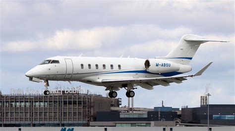 Ryanair Challenger 3500 maintenance logistics aircraft at European airport