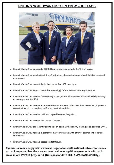 ryanair security staff briefing crew on new misconduct penalty policy