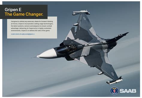 Saab Gripen E maintenance crew performing rapid turnaround drill