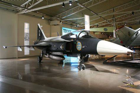 Saab JAS 39 Gripen prototype 1988 Swedish fighter production Linkoping