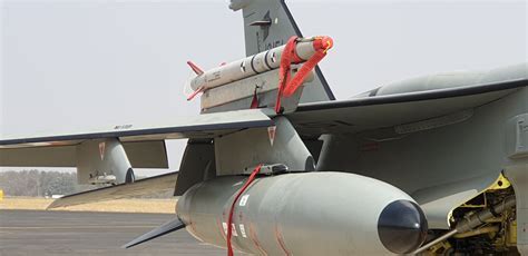SAAW being loaded on IAF fighter jet wing pylon during readiness trials in Rajasthan