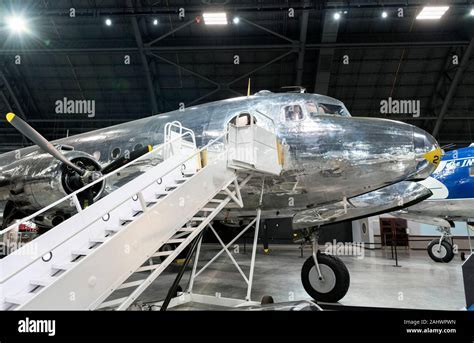 sacred cow presidential aircraft on display at national museum