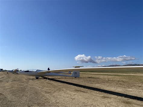 sailplane launching at Northern California Soaring Association field