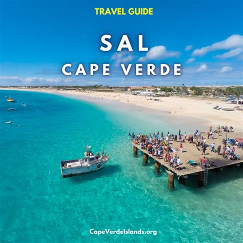 Sal Cape Verde island beach with turquoise water and easyJet flight arrival