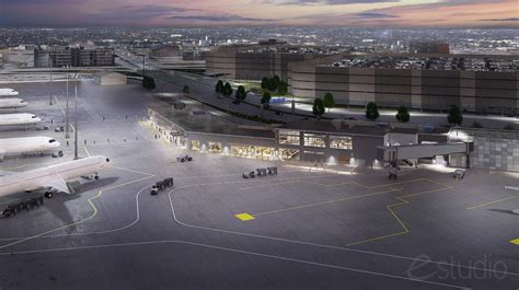 San Antonio International Airport Terminal A ground loading facility with boarding passengers