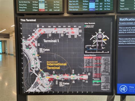 San Francisco International Airport international departures board Asia Pacific routes