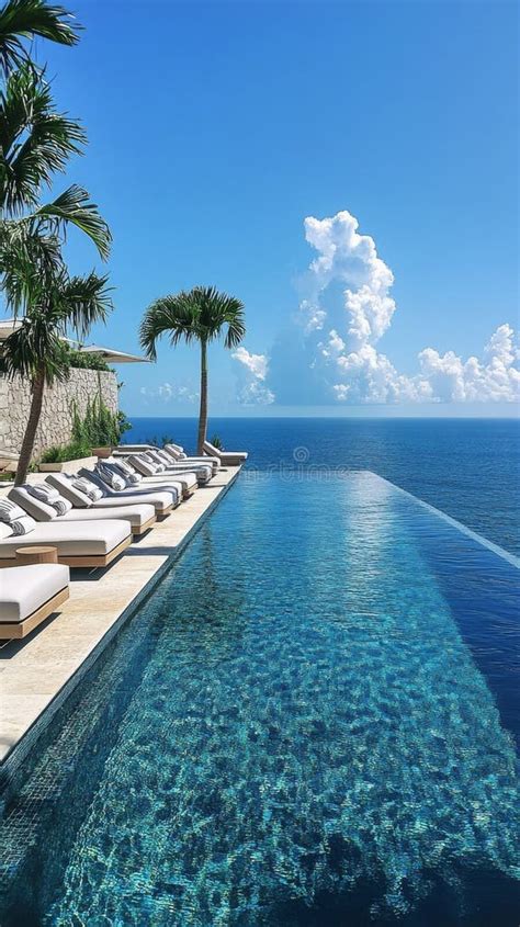sarasota beachfront resort pool overlooking the ocean with british tourists lounging