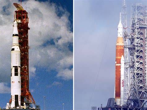 Saturn V rocket black and white checkerboard tracking markings during launch