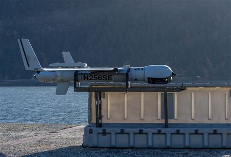 ScanEagle drone in flight