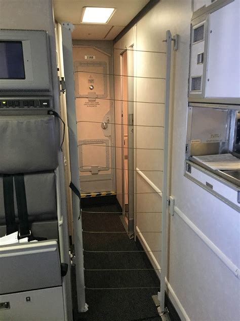 secondary cockpit barrier prototype on new airliner