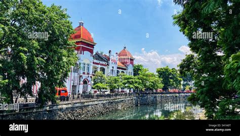 semarang kota lama colonial buildings vibrant tourist area