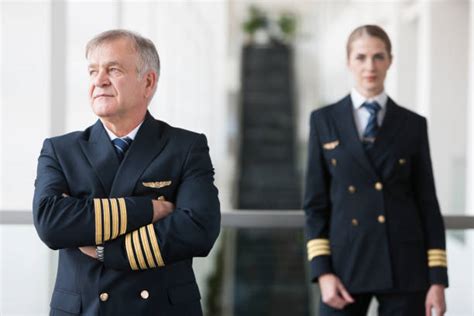 senior airline captain reviewing retirement planning documents