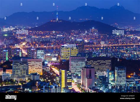 Seoul skyline at night highlighting global business districts and cultural landmarks