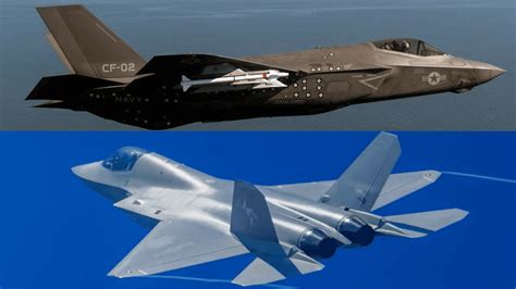 Side-by-side visual analysis of J-35A and U.S. F-35 stealth fighters at similar angles