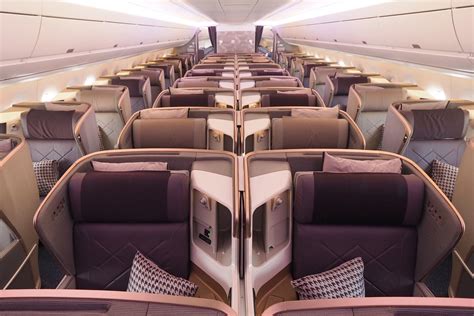 Singapore Airlines Airbus A350-900 business class cabin interior