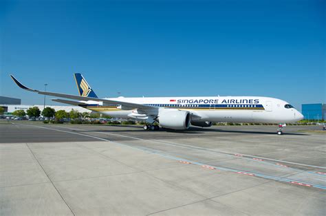 Singapore Airlines Airbus A350-900ULR taxiing at Changi Airport before ultra-long haul flight