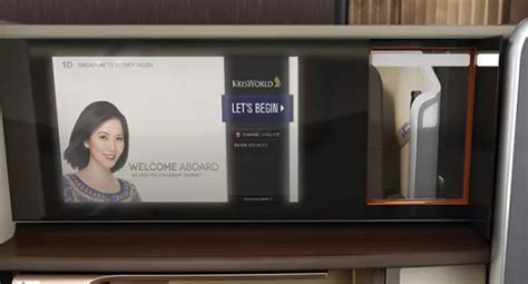 Singapore Airlines aircraft cabin KrisWorld inflight entertainment and premium service
