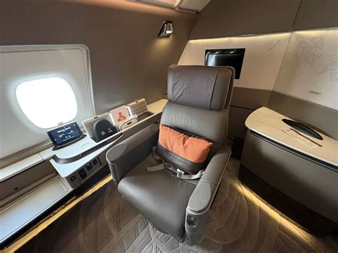 Singapore Airlines new A380 Suites private cabin swivel chair bed configuration