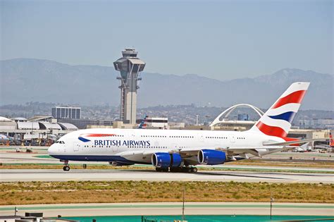 Singapore Changi Airport British Airways Airbus A380 arrival