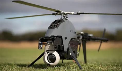 single-rotor drone equipped for LIDAR scanning