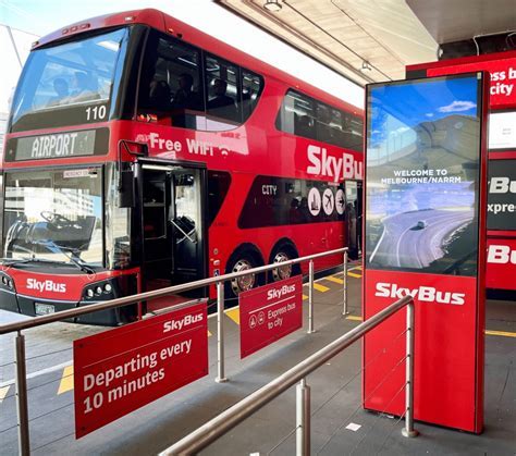 SkyBus vehicle providing Melbourne Airport transfers