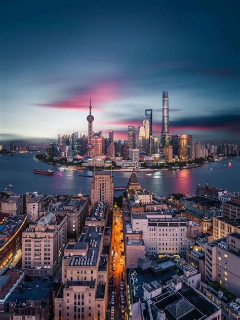 skyline of Shanghai seen from the Huangpu River during a visa-free transit tour