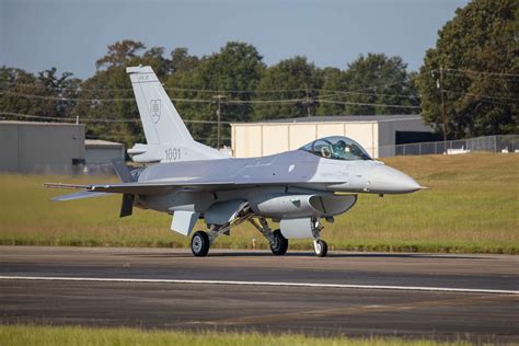 slovakia’s first f-16 block 70 jet arriving from greenville airstrip