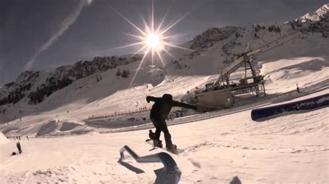 Snowboarders in Vans Penken Park, Mayrhofen