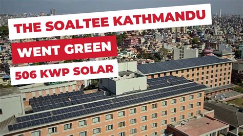 Solar panels installed at The Soaltee Kathmandu hotel rooftop under Marriott sustainability program