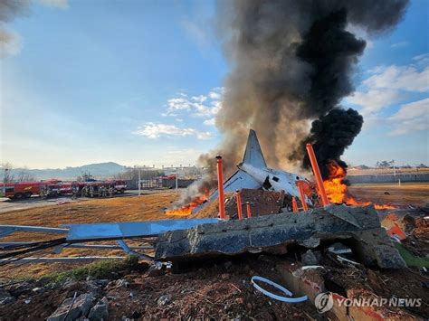 South Korean aviation board officials at press conference post Jeju Air crash report