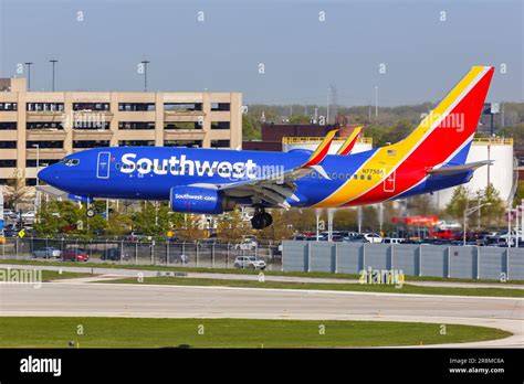 Southwest Airlines aircraft fleet at Chicago Midway Airport