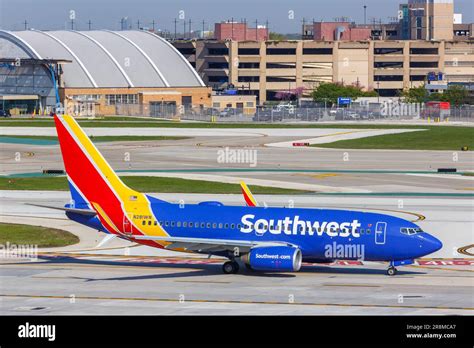 Southwest Airlines Boeing 737 at Chicago Midway MDW Wichita Kansas route