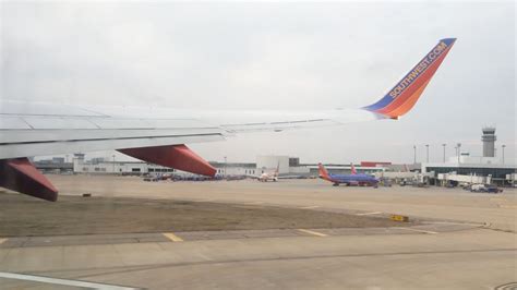 Southwest Airlines Boeing 737 MAX 8 taking off from Dallas Love Field runway
