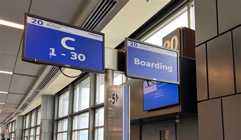 southwest airlines passenger boarding at baltimore international for transatlantic flight