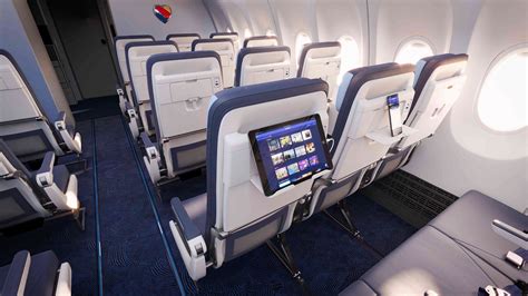 Southwest Airlines premium seating cabin concept and Boeing 737 interior