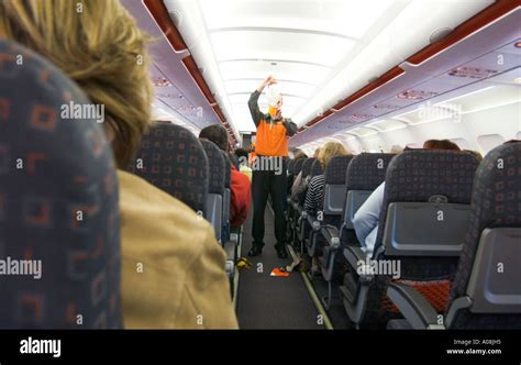 Southwest flight attendants giving safety demonstration during boarding